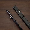 BS2701 27mm Light Duty Plastic Drawer Slides Telescopic Slide Rail with Ball Bearing Movement Track