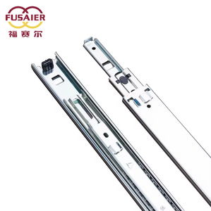  FOSHAN Factory Top quality 35mm Width Full-Extension Soft Closing Building Hardware Telescopic Channels High Loading Capacity 25kgs Drawer Slides