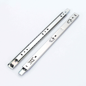 Foshan Fusaier Convenient 27mm Wide Two-Folds 15KG Ball Beraing Furniture Hardware Drawer Slides Furniture AccessoriesTelescopic Rail