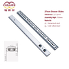  FOSHAN Factory ODM&OEM 27mm Width Singlle Extension Building Hardware Telescopic Channels Drawer Slide