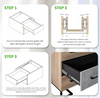 Cabinet Drawers Telescopic Ball Bearing Slide Rails Light Duty Both Sliding Drawer Guide Runners