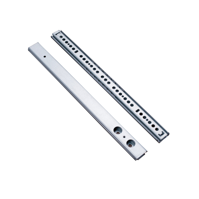 BS2723 Modern 27mm Two Way Galvanized Ball Bearing Slides 2 Section for Cabinets