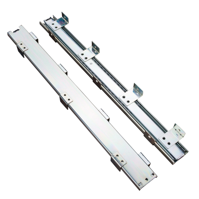 BS4508 Heavy Duty 45mm Three Section L Shaped Side Feet Ball Bearing Slides
