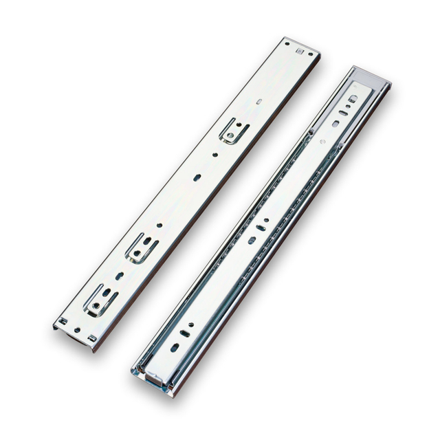 BS4503D 45mm 3 Section Dual Spring Soft Close Ball Bearing Slides Silent Rails 