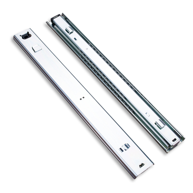 BS5320A Heavy Duty 53mm Three Section Hook Ball Bearing Slides for Industrial Hanging Systems