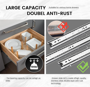 ODM Convenient 46mm Regular Furniture Hardware Drawer slide