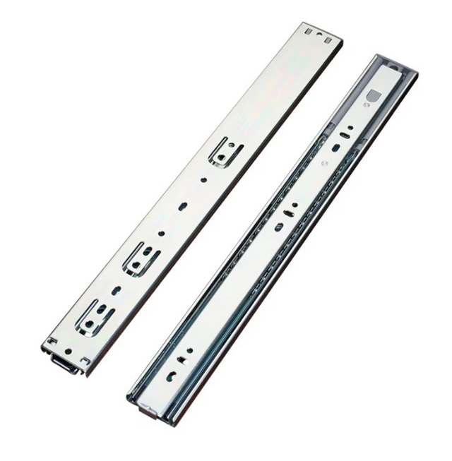 BS4506 45mm 3-Fold Ball Bearing Telescopic Rail Heavy Duty Push-to-Open Sliding Drawer