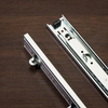BS4507 45mm 3 Section Ball Bearing Telescopic Rail Full Extension Mounting Tabs