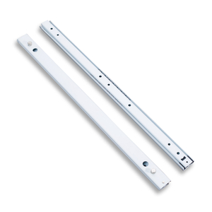 BS2725 27mm Two Section One Way Electrophoretic White Ball Bearing Slides for Furniture