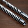 BS1702 Furniture Cabinet Hardware 17mm Light Duty Ball Bearing Telescopic Sliding Rails Two Way Drawer Sliders