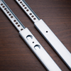 Light Duty Two-Way Travel Ball Bearing Drawer Slide Rails 27mm Telescopic Slide Rails 2 Folding Cabinet 