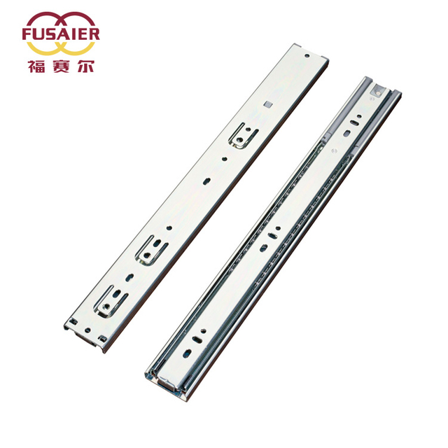 Cabinet Hardware 45mm Telescopic Channel Soft Close Ball Bearing Drawer Slides