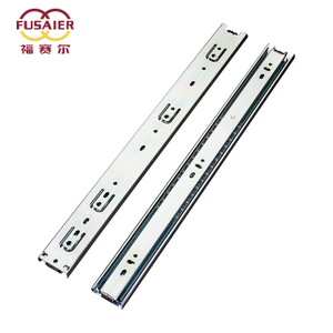 High Quality Furniture Accessories Adjustable Full-Extension 3 Fold Hardware Furniture High Load Capacity 45mm Drawer Slide