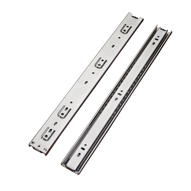 BS4501 45mm 3 Section Stainless Steel Full Extension Telescopic Rail for Kitchen Cabinets