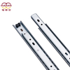 Factory 2-fold 27mm Width Hot Sale Cheap Price Furniture Kitchen Cabinet Ball Bearing double deck Galvanized Drawer Slide Runners Channel