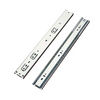 45mm 100lb Damper Soft Closing Drawer Sliders 3 Fold Ball Bearing Telescopic Channel