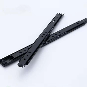 Foshan Fusaier Customization OEM 27mm Two-Folds Ball Beraing Furniture Hardware Drawer Slider Furniture Accessories Telescopic Channel 