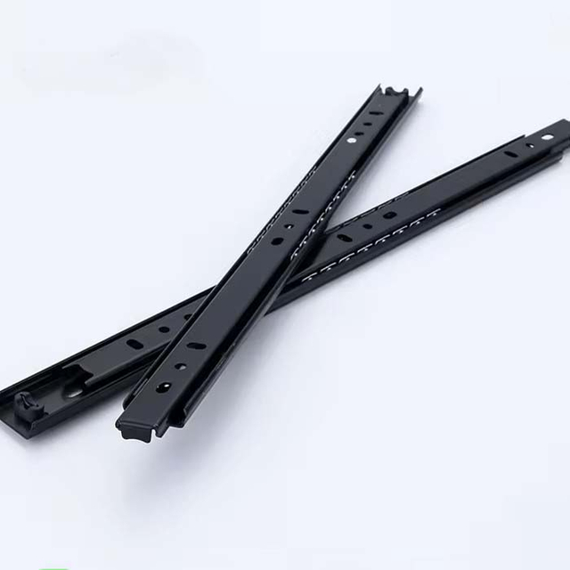 Foshan Fusaier OEM 27mm Two-Folds 15kgs Ball Beraing Telescopic Channel Track Side Drawer Slide For Cupboard