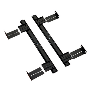 Office Cabinet Hardware Adjustable Height Computer Keyboard Telescopic Slide Rails 27mm Single Extension Ball Bearing Computer Keyboard Drawer Sliders With Mounting Brackets