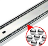 BS4505F 45mm Full Extension Ball Bearing Slides with Bayonet for Office Cabinets