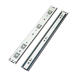 BS7601 Modern 76mm Three Section Ball Bearing Slides With Lock for Heavy Duty Cabinets