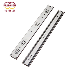 Fusaier Supply 45mm Full Extension Stainless Steel Ss403 Ss201 Ss430 Material Furniture Slide Drawer Slide Rails