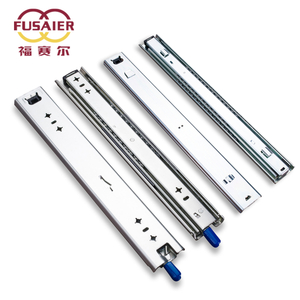 Up To 100kg 220lbs Ball Bearing Drawer Sliders With Locking Device 53mm Heavy Duty Full Extension Telescopic Rails Industrial Equipment Truck Camper Cabinet Slide Rails 