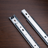 BS2701A 27mm Single Extension One Way Galvanized Ball Bearing Slides for Lightweight Cabinets