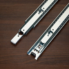 Modern 45mm 3 Section Ball Bearing Telescopic Rail Full Extension Mounting Tabs for Kitchen Use