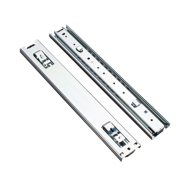 BS4509 45mm Heavy Duty Three Section Basket Ball Bearing Slides for Secure Storage