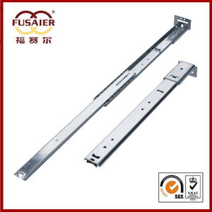  FOSHAN Factory Cheap and Adjustable 35mm Width Singlle Extension Strong pull Building Hardware Telescopic Channels Drawer Slide