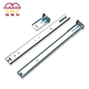 Light Duty 35mm Ball Bearing Slides Strong Pull 2-Fold Single Extension Telescopic Rails with Rear Mount Bracket