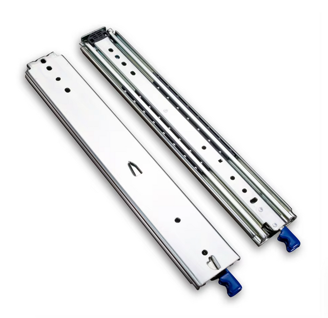 BS7603T 76mm Heavy Duty 3 Section Full Extension Ball Bearing Drawer Slides with Lock
