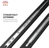 Foshan Factory Cabinet Hardware 51mm & 2.04' Width Ball Bearing Heavy Duty Drawer Sliders 70kg 155lbs 3 Fold Telescopic Slide Rails 