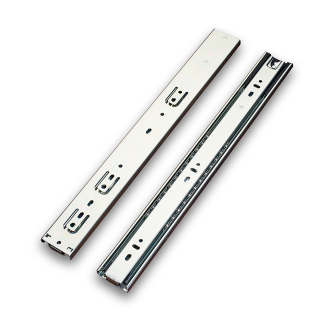  45mm 100lbs ball bearing drawer sliders full extension kitchen cabinet telescopic channel drawer rails with lock