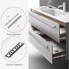 FOSHAN Fusaier Furniture Cabinet Sliding Hardware Telescopic Drawer Slide Rails Single Extension Silver 22lbs Light Duty Ball Bearing Two Way Drawer Sliders