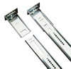 Strong Drawing Rear Mounting Brackets Ball Bearing Drawer Sliders 2 Fold Telescopic Rails For Kitchen Cabinet