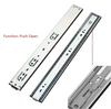 BS4506 45mm 3 Section Full Extension Push To Open Ball Bearing Drawer Slides