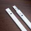 BS2725 27mm Two Section One Way Electrophoretic White Ball Bearing Slides for Furniture