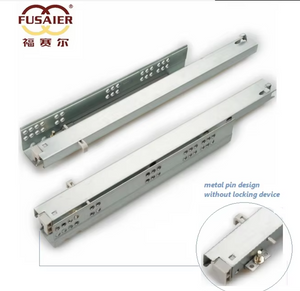  Full Extension Undermount Damper Soft Closing Bayonet Basket Drawer Sliders Kitchen Slide Telescopic Channel