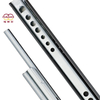 2-fold 17mm 27mm Width Hot Sale Cheap Price Furniture Kitchen Cabinet Ball Bearing double deck Galvanized Drawer Slide Runners Channel