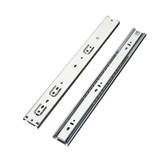 Modern 45mm 3-Fold Telescopic Rails Cold Rolled Steel Soft-Closing System for Kitchen Cabinets