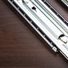 BS7601L Modern 76mm Three Section Locking Ball Bearing Slides for Heavy Duty Cabinets