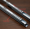  17 mm Double Layer Light Duty Ball Bearing Two-way Travel Drawer Sliders Kitchen Cabinet Telescopic Rails